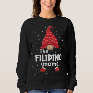 Sweatshirt Filipino Gnome Famille Correspondant Noël Funny Pa