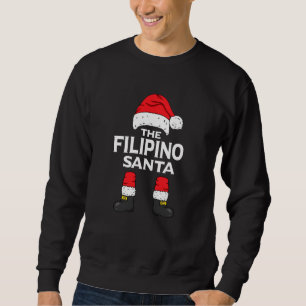 Sweatshirt Filipino Père Noël Matching Family Group Noël