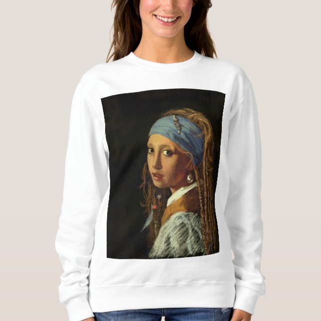 Sweatshirt Fille avec une parodie perle (Devant)