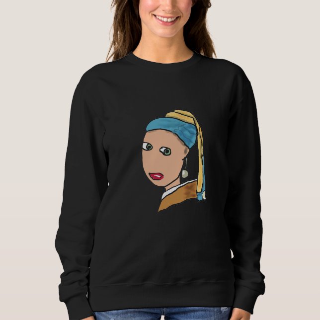 Sweatshirt Fille Avec Une Perle À Porter (Devant)