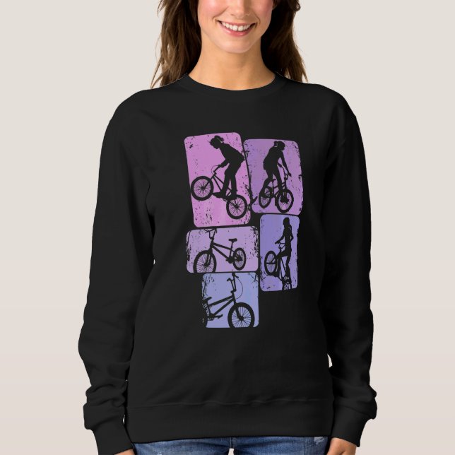 Sweatshirt Fille BMX Vélo Bicyclette Cascade Course Enfants F (Devant)