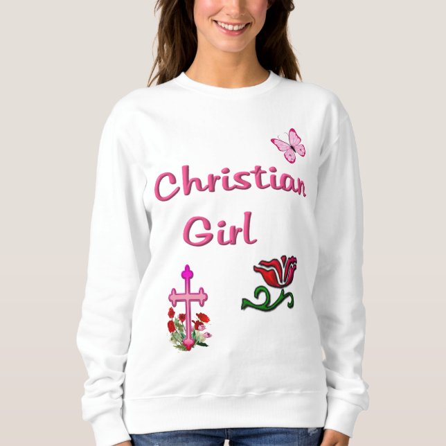 Sweatshirt Fille chrétienne  (Devant)