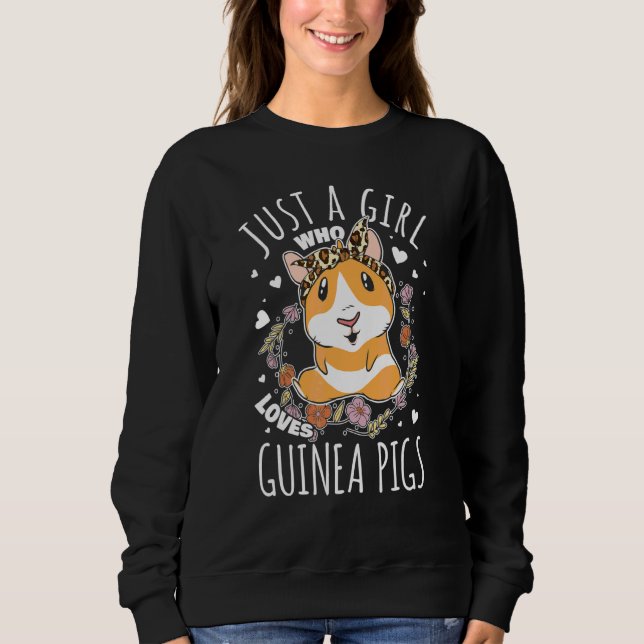 Sweatshirt Fille Cobaye Femme Aime Cobaye (Devant)