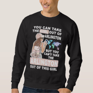 Sweatshirt Fille Cool de la ville d'Arlington Fière fille d'