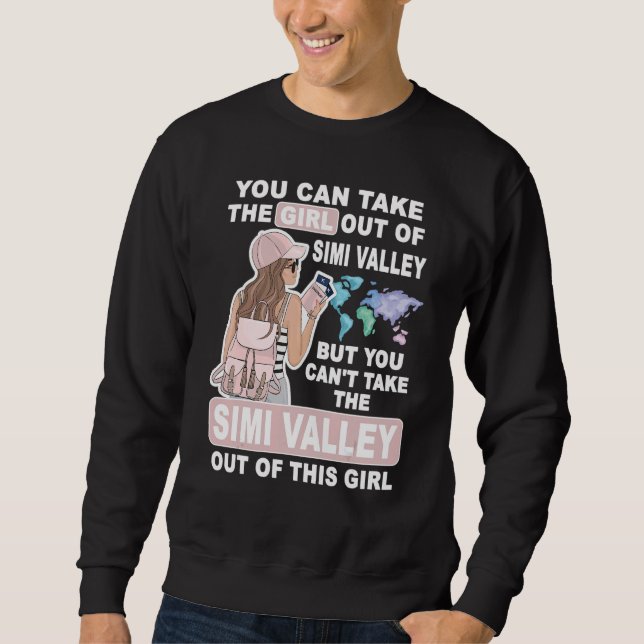 Sweatshirt Fille cool de Simi Valley City - Fière Simi Valle (Devant)