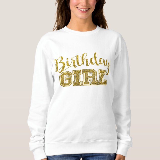 Sweatshirt Fille d'anniversaire (Devant)