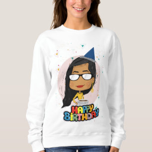 Sweatshirt Fille d'anniversaire Chibi