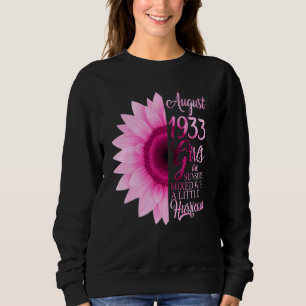 Sweatshirt Fille d'août 1933 89 ans à être du soleil mixte 