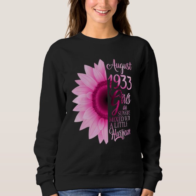 Sweatshirt Fille d'août 1933 89 ans à être du soleil mixte  (Devant)