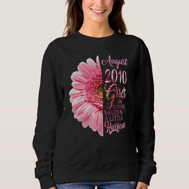 Sweatshirt Fille d'août 2010 12 Ans de soleil mixte  (Devant)