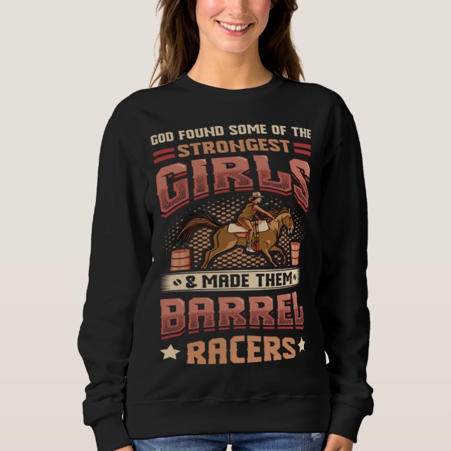 Sweatshirt Fille de course de tonneaux Course de tonneaux (Devant)