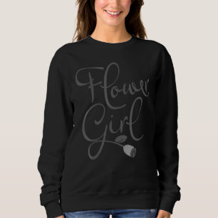 Sweatshirt Fille de Fleurs Assortis Mignon Pour Enterrement d