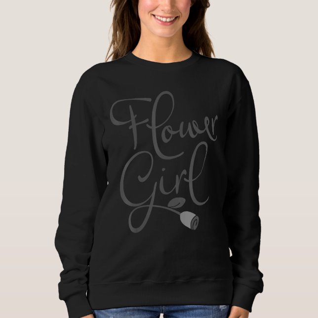 Sweatshirt Fille de Fleurs Assortis Mignon Pour Enterrement d (Devant)