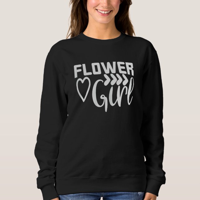 Sweatshirt Fille de Fleurs Assortis Mignon Pour Enterrement d (Devant)