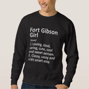 Sweatshirt Fille de Fort Gibson Ok Oklahoma Funny City Accuei