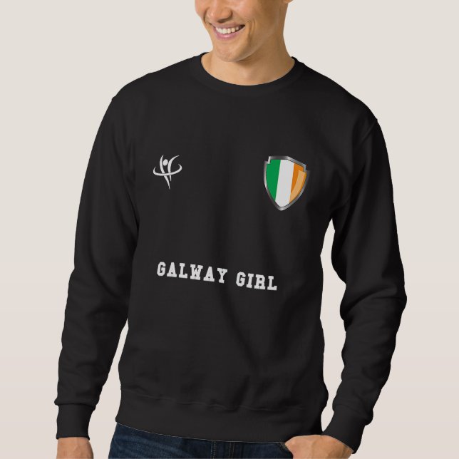 Sweatshirt FILLE DE GALWAY Irlande Sports Vintage (Devant)