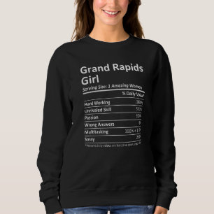 Sweatshirt Fille de Grand Rapids Mi Michigan  Ville natale Us
