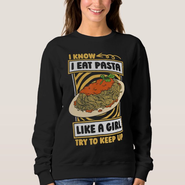 Sweatshirt Fille de Pâtes CuisineItalienne Cuisine Italienne  (Devant)