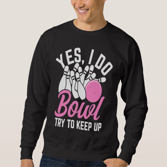 Sweatshirt Fille de quilles Princesse Joueuse de quilles Équi (Devant)