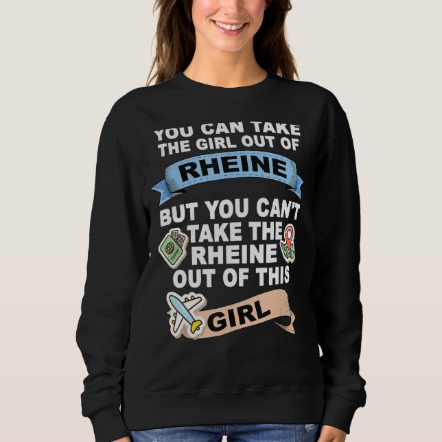 Sweatshirt Fille de Rheine - Relocalisation de Rheine (Devant)