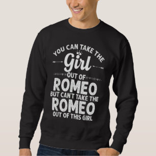 Sweatshirt Fille De Romeo Mi Michigan Funny Home Roots Usa