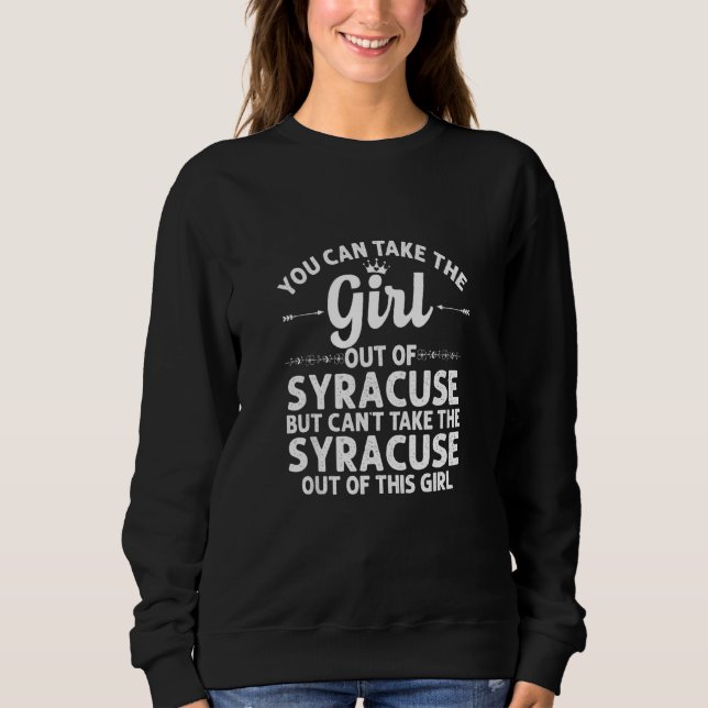 Sweatshirt Fille De Syracuse Ut Utah Funny Home Roots Usa (Devant)