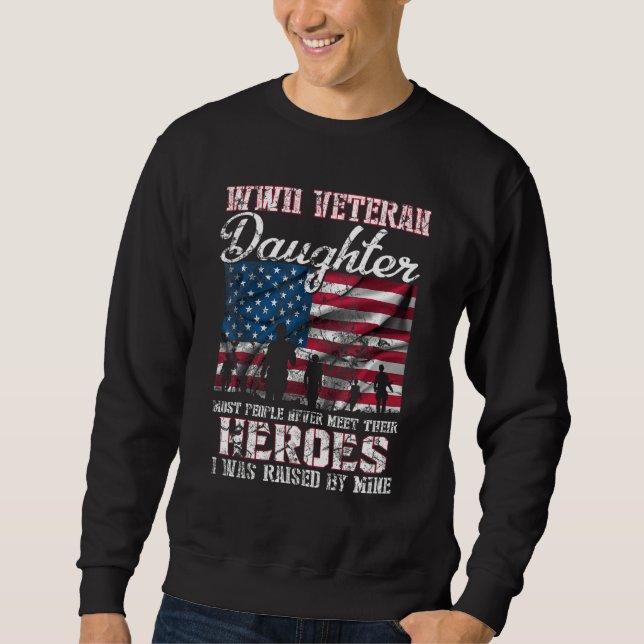 Sweatshirt Fille de vétéran de la Seconde Guerre mondiale que (Devant)