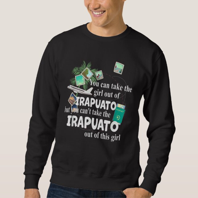 Sweatshirt Fille d'Irapuato  Fière Fille Patriotique d'Irap (Devant)