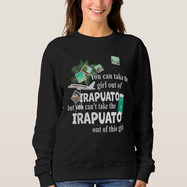 Sweatshirt Fille d'Irapuato  Fière Fille Patriotique d'Irap (Devant)