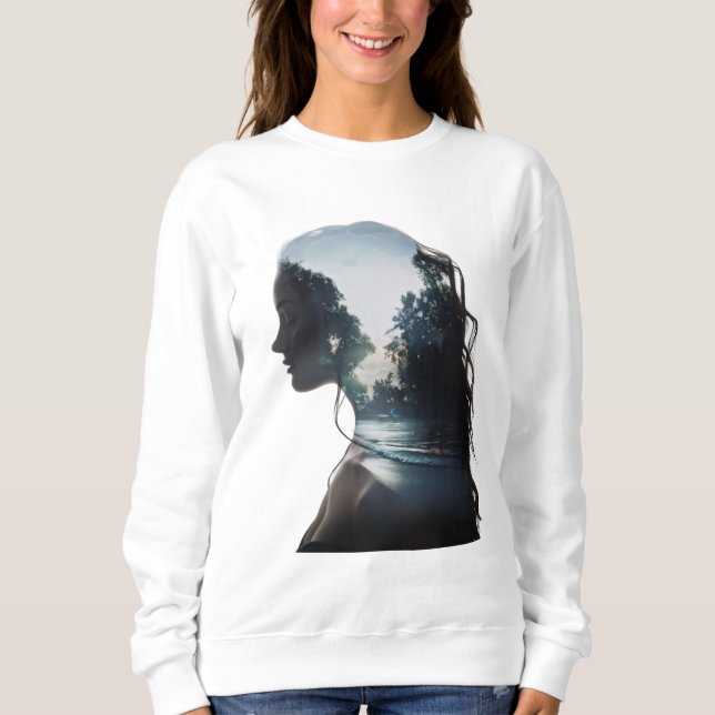 Sweatshirt Fille et nature (Devant)