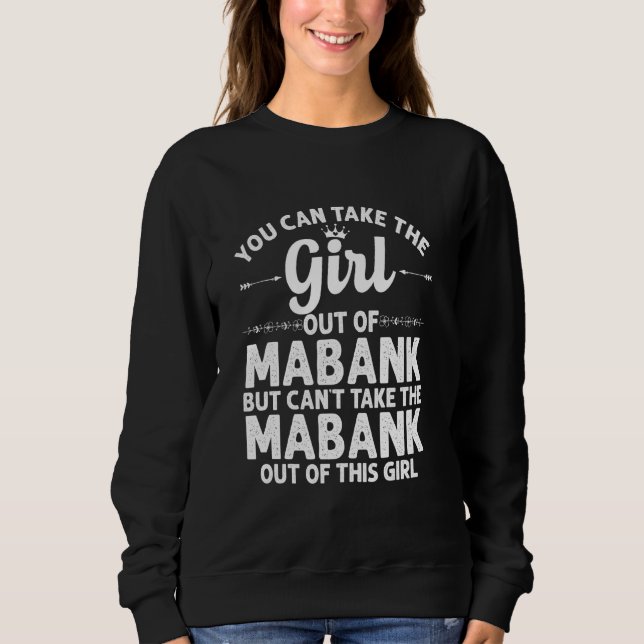 Sweatshirt Fille Hors De Mabank Tx Texas Funny Home Roots Usa (Devant)