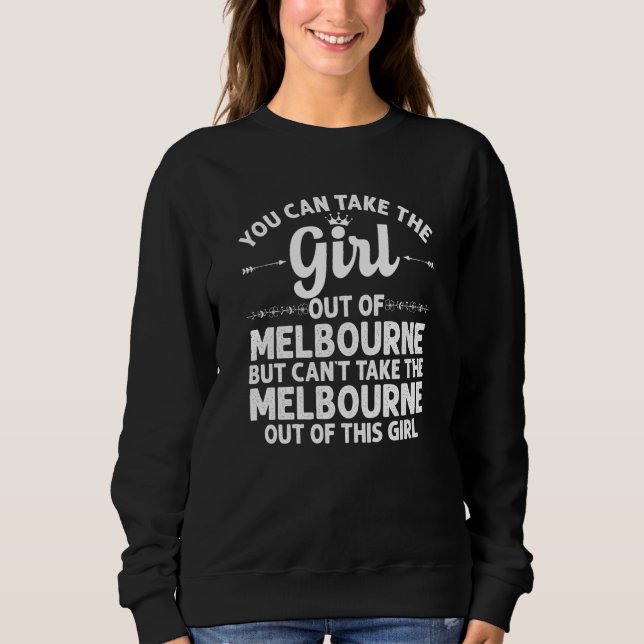 Sweatshirt Fille Hors De Melbourne Fl Florida Funny Home Root (Devant)