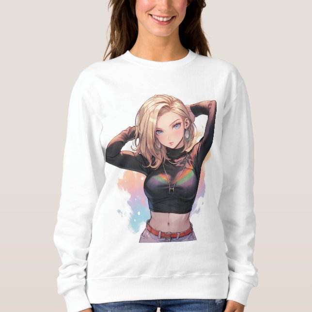 sweatshirt fille mignonne (Devant)