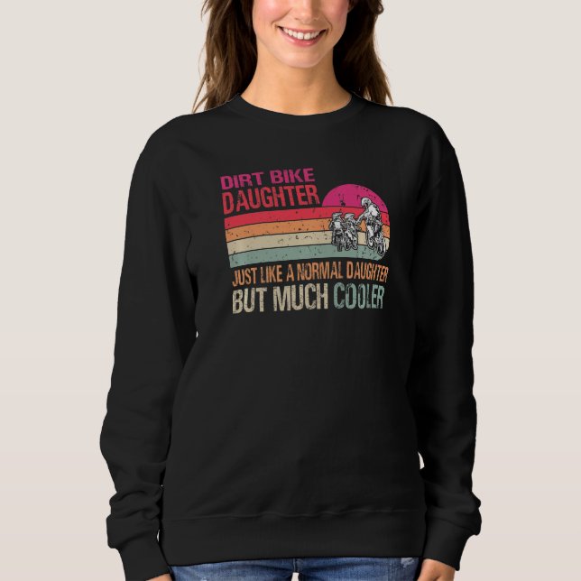 Sweatshirt Fille Motocross Enduro Motorcycle Spo (Devant)
