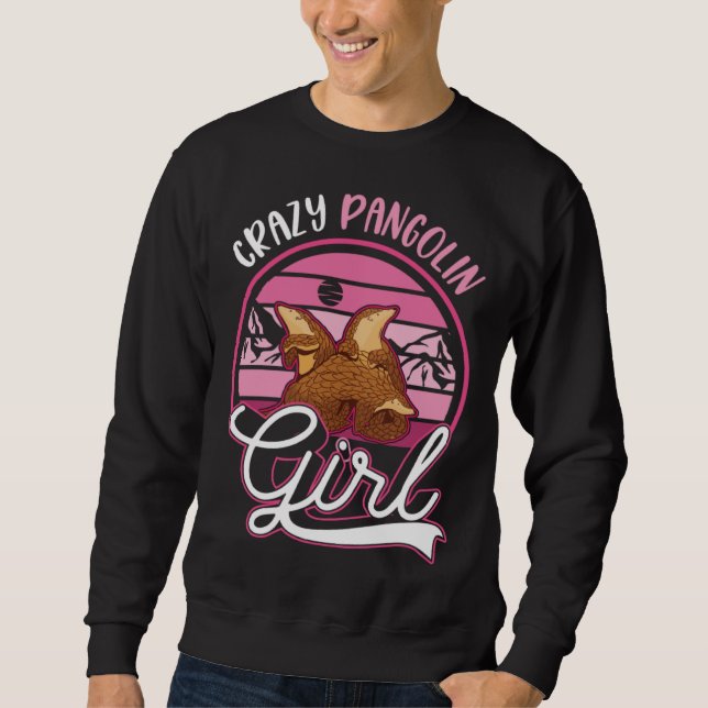 Sweatshirt Fille Pangolin Folle (Devant)