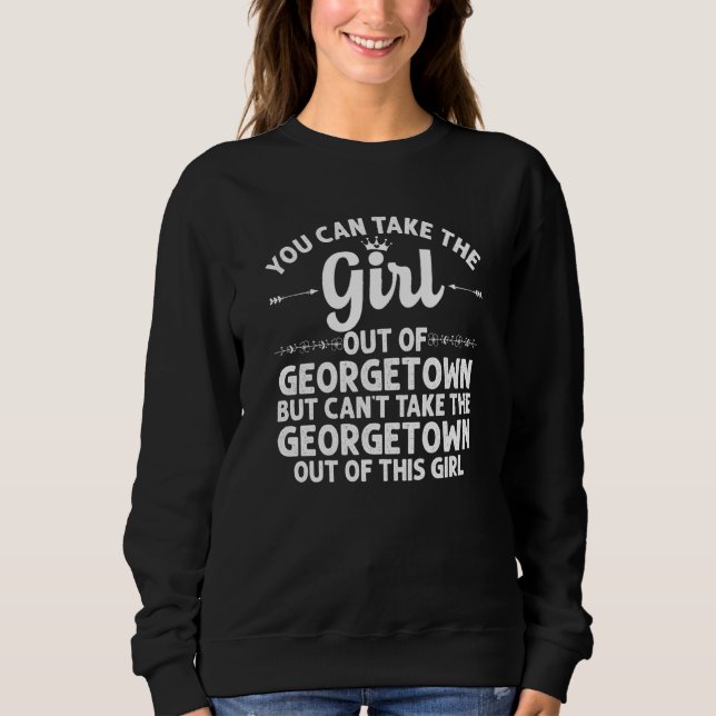 Sweatshirt Fille Sortie De Georgetown De Delaware Funny Home  (Devant)