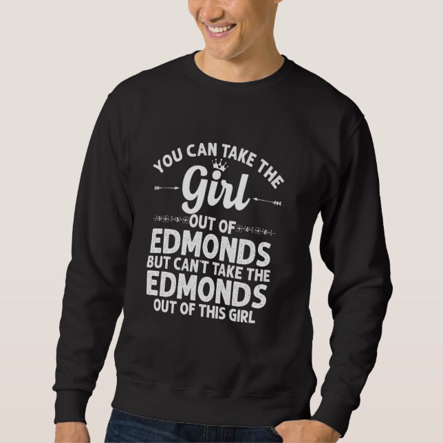 Sweatshirt Fille Sortie D'Edmonds Wa Washington Drôle Accueil (Devant)