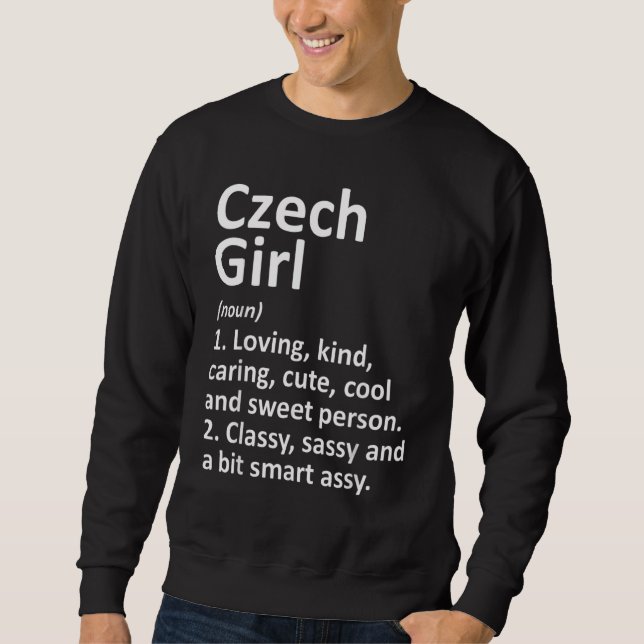 Sweatshirt FILLE TCHÈQUE RÉPUBLIQUE TCHÈQUE   Racines nationa (Devant)