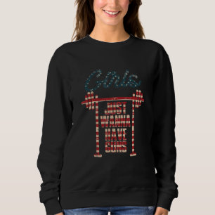 Sweatshirt Filles Armes Barbell Entraînement Gym Fit Ness Fem