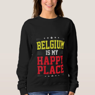 Sweatshirt Filles Belgique Racines Du Drapeau De L'Usa Belgiq