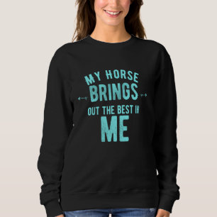 Sweatshirt Filles de cheval à cheval Équitation Femmes 6