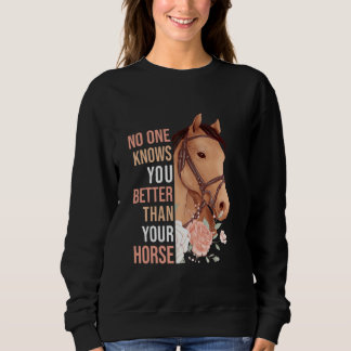 Sweatshirt Filles de cheval à cheval Femmes Équitation