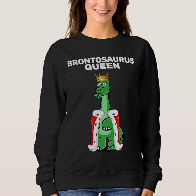 Sweatshirt Filles Diplodocus Queen Dinosaur femmes Diplodocus (Devant)