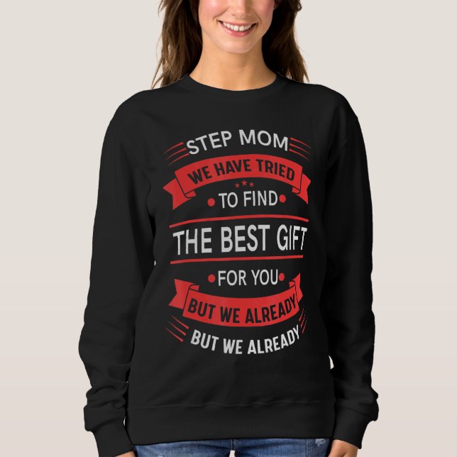 Sweatshirt Filles Fier Étape Maman de la fille Fils Mère (Devant)