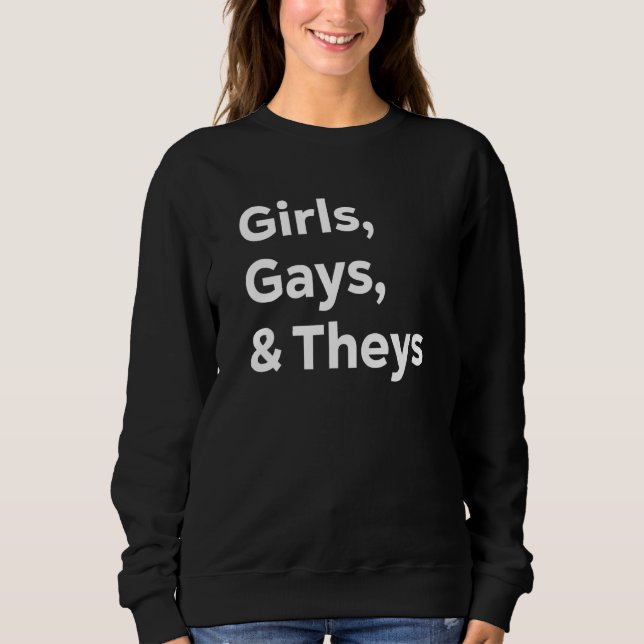 Sweatshirt Filles Gays Et Leur Lgbt Pride Lesbienne Non Binar (Devant)
