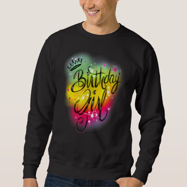 Sweatshirt Filles mignonnes fête d'anniversaire Anniversaire  (Devant)