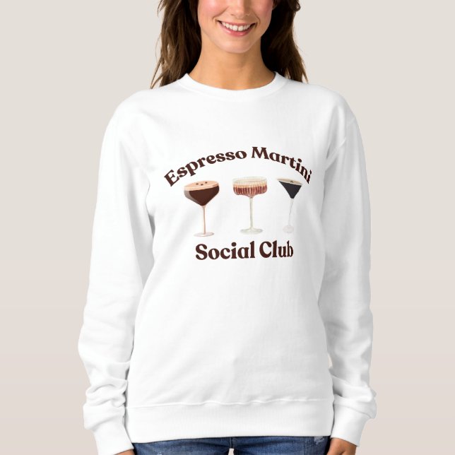 Sweatshirt Filles Nuit Espresso Martini Crew Femmes Correspon (Devant)