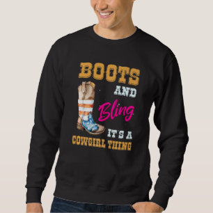 Sweatshirt Filles Usa Drapeau Bottes Lâcher Sa Chouette Coupe