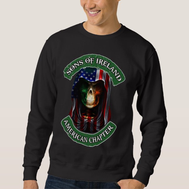 Sweatshirt Fils d'Irlande Chapitre Américain Fête de la Saint (Devant)