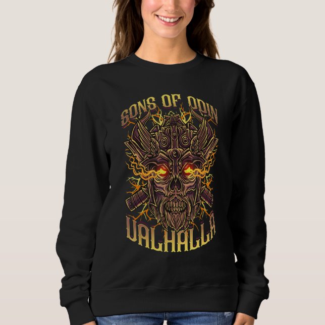Sweatshirt Fils d'Odin Valhalla Viking (Devant)